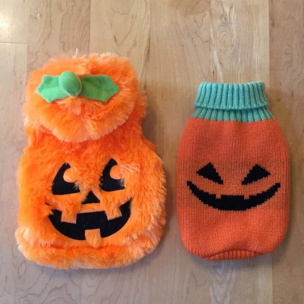 Halloween 🎃 Pumpkin Dog Sweaters XS